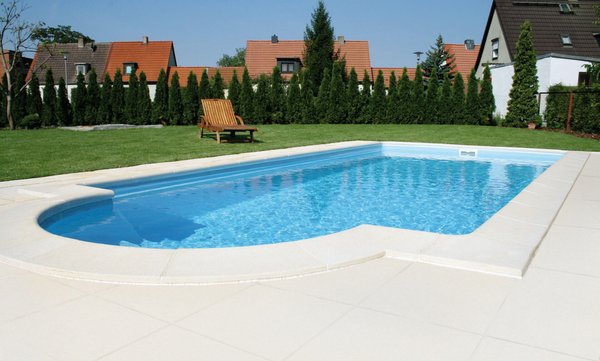 Aquitaine Aquitaine flach Anschlussplatten Terrassenplatten pool-shop24.com