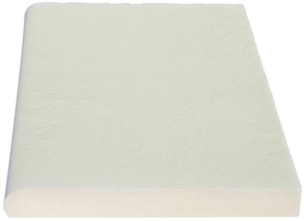 Poolrandsteine Weserwaben Aquitaine flach - Element gerade Betonweiß 49,5 x 31,0 x 3,2 cm